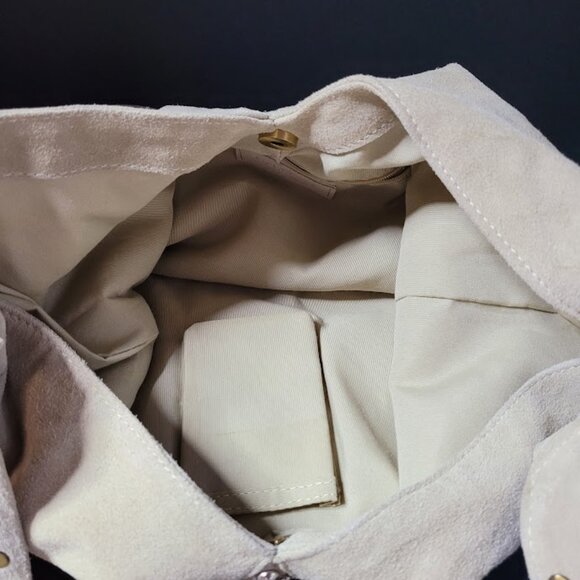 Express Leather Fringed Studded Shoulder Bag - Picture 10 of 12